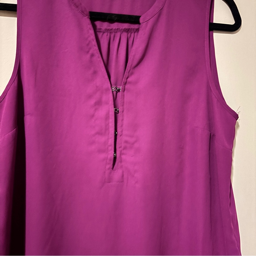 Magenta Work Blouse - Picture 2 of 5
